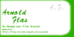 arnold flas business card